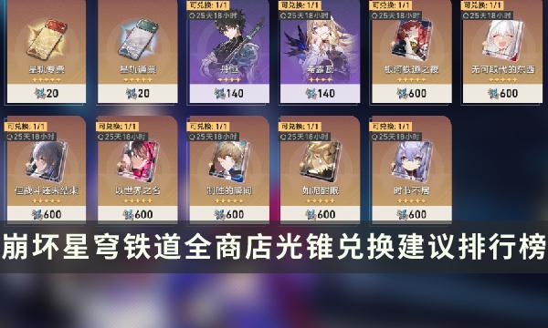 《崩坏星穹铁道》商店光锥推荐选择指南