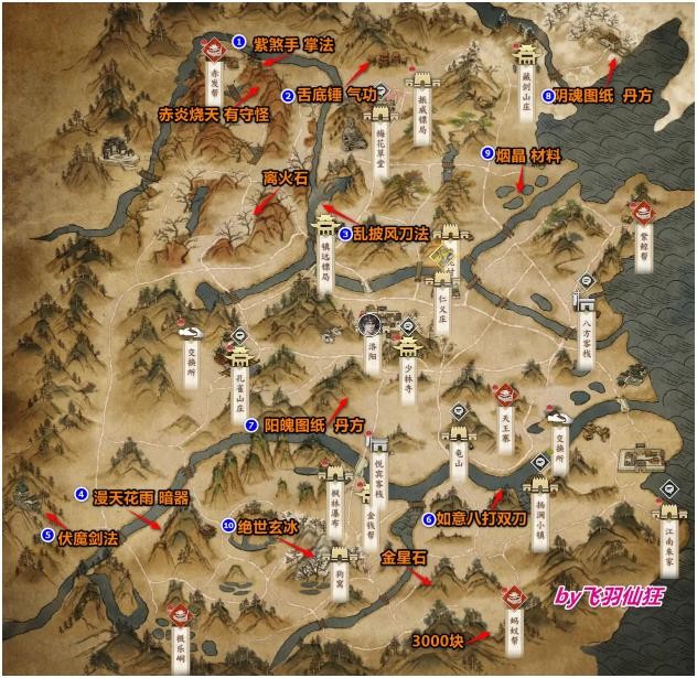古龙风云录：全宝箱高效收集指南